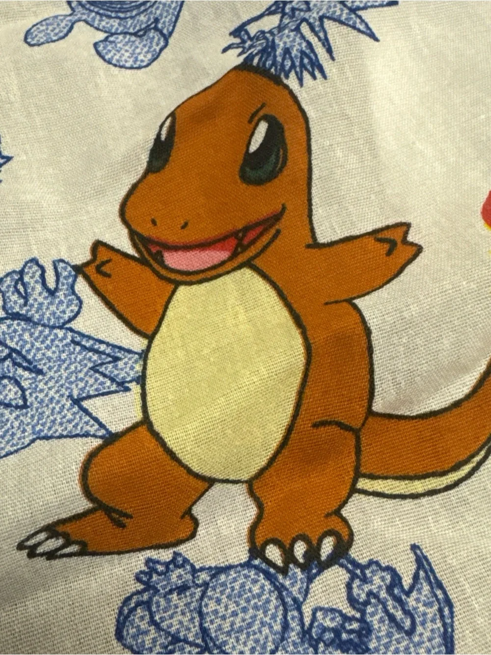 Vtg Nintendo 1998 Pokemon Pikachu Springs 2 Twin Size Fitted Bed Sheets 38x76 in